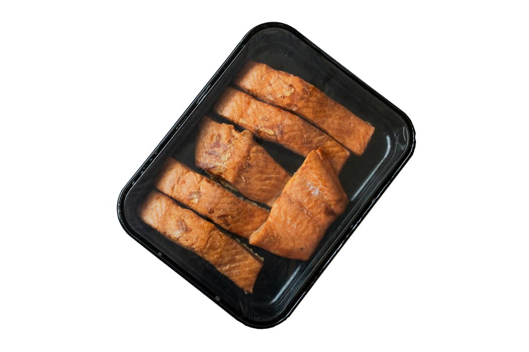 warmgerookte zalmmoot zalmporties Roots Fish Smokery